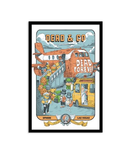 Discover Dead And Company August 1-10 2024 Sphere Las Vegas NV Poster