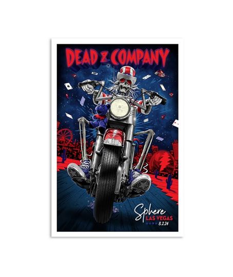 Discover Dead And Company August 2 2024 Sphere Las Vegas NV Poster