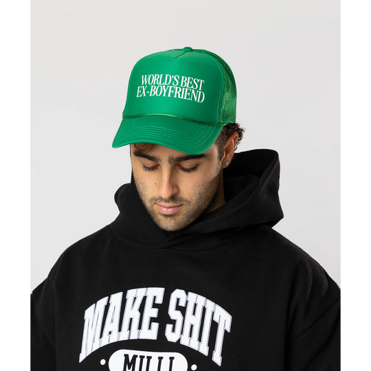 Discover Nick Nayersina Store  Merch Best Ex Boyfriend Green Trucker Hat