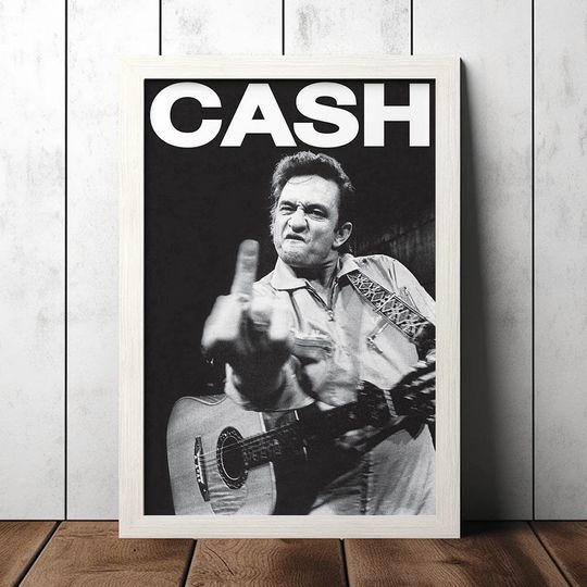 Discover Johnny Cash - Cash Poster - Music Fan Collectibles - Vintage Music Poster - Home Decor - Wall Art