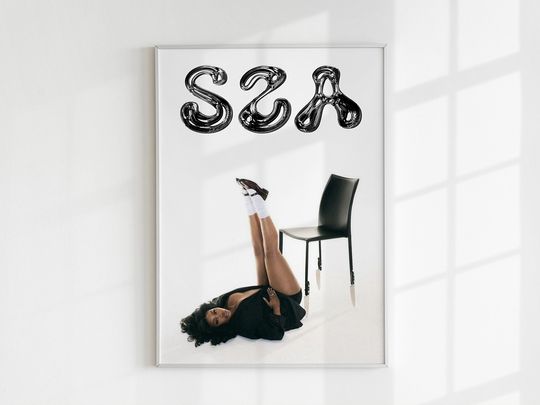 Discover SZA Album Poster, Kill Bill Snooze Good Days SOS Ctrl Fan Art, Music Poster