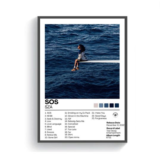 Discover SZA Album Cover Poster, Wall Art
