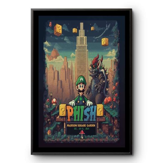 Discover Phish NYE Shows Madison Square Garden NYC On Dec 28-31 2024 Poster