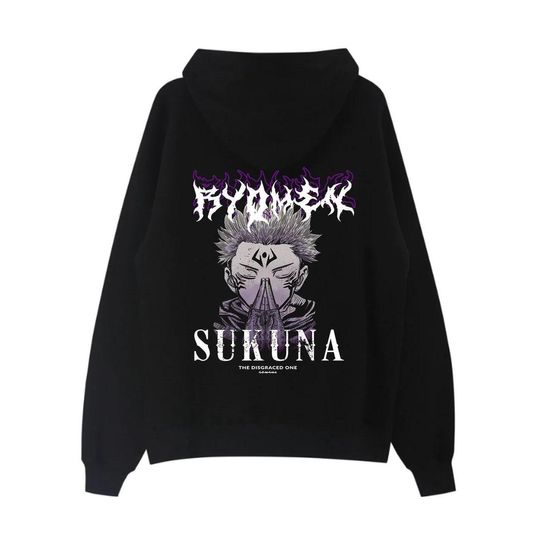 Discover Vintage Hot Anime Graphic Jujutsu Kasisen Sukuna The Disgraced One Back Print