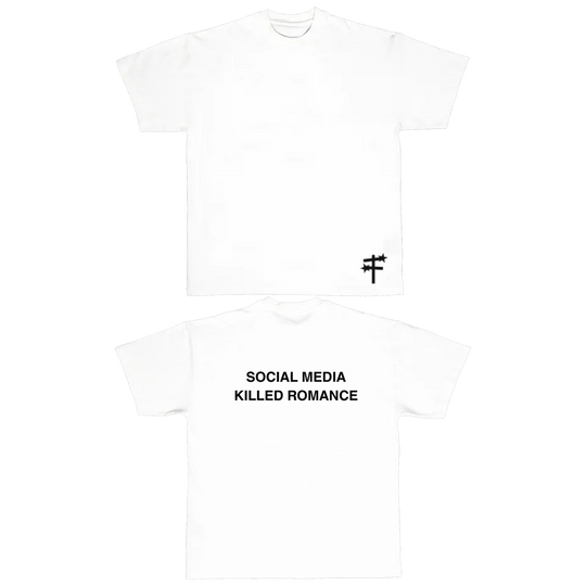 Discover Wonderstreet Merch Social Media Killed Romance White Shirt
