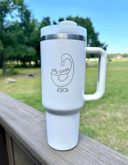 Discover Silly Goose | 40 oz Stainless Steel Insulated Tumbler with Handle