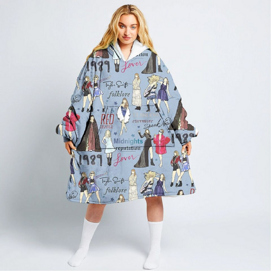 Discover Taylor Blanket Hoodie, Christmas taylor version Wearable