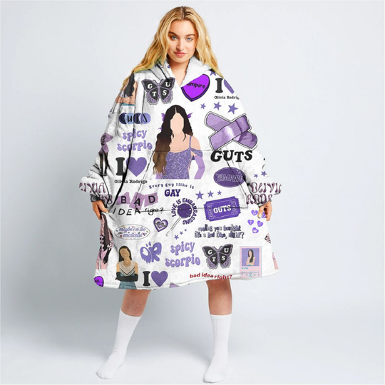 Discover Olivia Rodrigo Blanket Hoodie,Taylor version Wearable