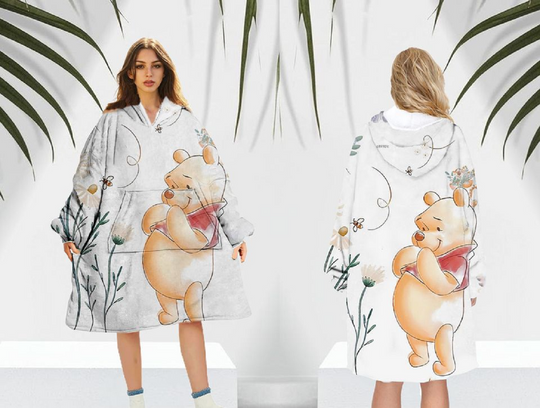 Discover Winnie-the-Pooh Fleece Blanket Hoodie, Disney Blanket Hoodie