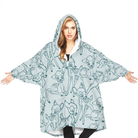 Discover Bambi Cute Blanket Hoodie