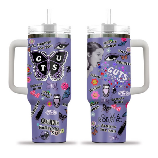 Discover Olivia Rodrigo Tumbler 40Oz, Olivia Rodrigo Tumbler Cup, Guts World Tour Tumbler,