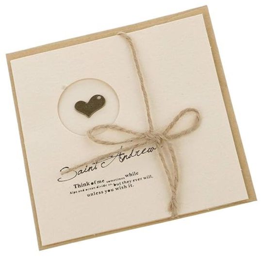 Discover Greeting card-square twine-love