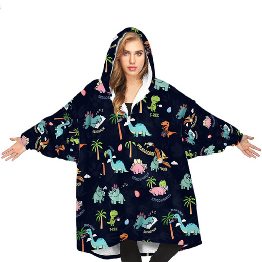 Discover Dinosaur Blanket Hoodie