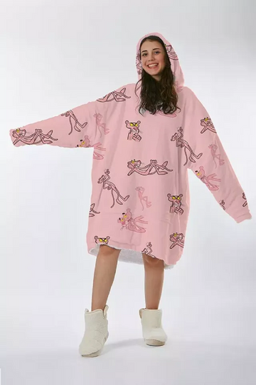Discover PINK PANTHER Blanket Hoodie