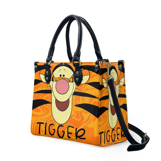 Discover Tigger Tigger Leather Handbag,Tigger Woman Bags Purses,Disney Lovers Handbag