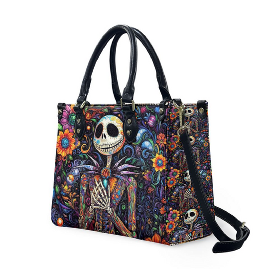 Discover Jack Skellington Women Leather Handbag