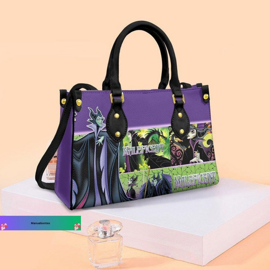 Discover Halloween Gift, Maleficent Leather Bag, Disney Villains Handbag