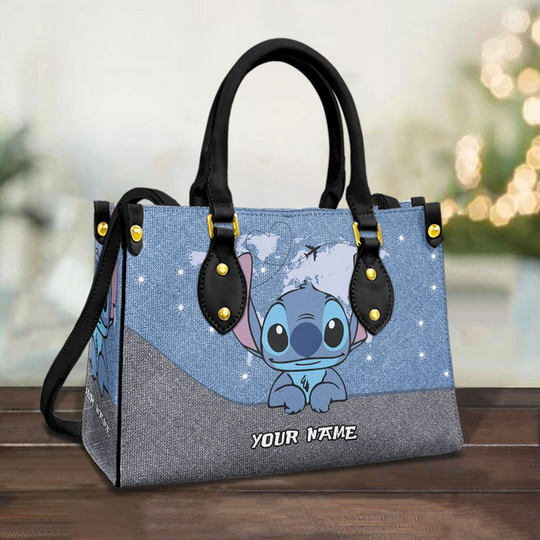 Discover Personalized Stitch Disney Leather Handbag