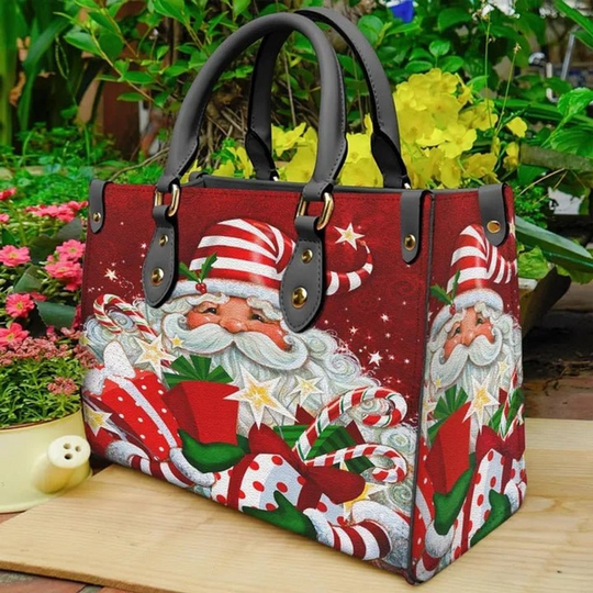 Discover Santa Claus Leather Bag, Santa Claus Handbag,Christmas Bag