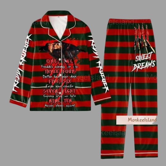 Discover Halloween Freddy Krueger Pajamas, Shorts, Freddy Sweet Dreams Pajamas