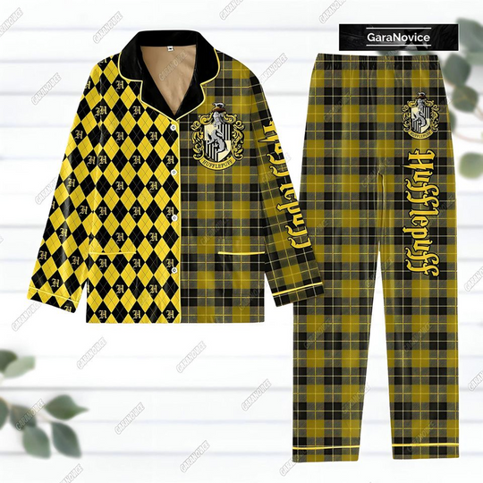 Discover Hufflepuff Pajamas, Harry Magic Sleeve Pajama