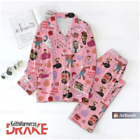 Discover Drake Rapper Pajamas Set, Drake Rapper Pajamas