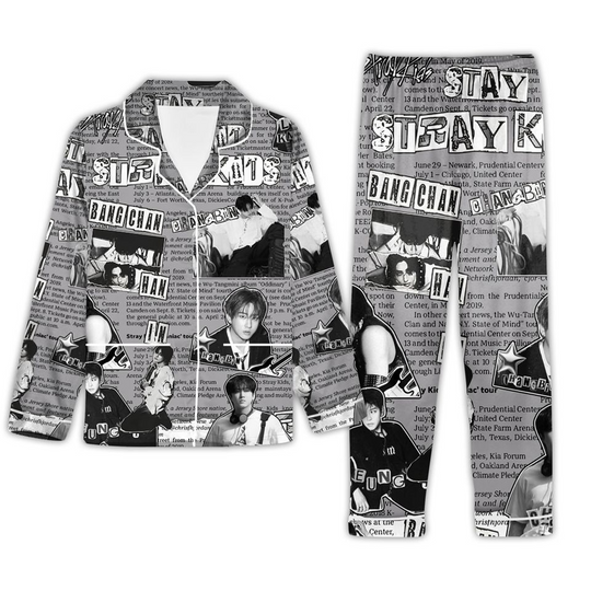 Discover Stray Kids Pajama Set, Kpop Bang Chan Lee Know Hyunjin Han Felix Christmas Pajamas