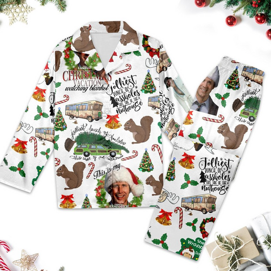 Discover Clark Griswold Christmas Pajamas Set, National Christmas Holiday Pajamas, Christmas Vacation Pyjamas, Movie Xmas Pajamas