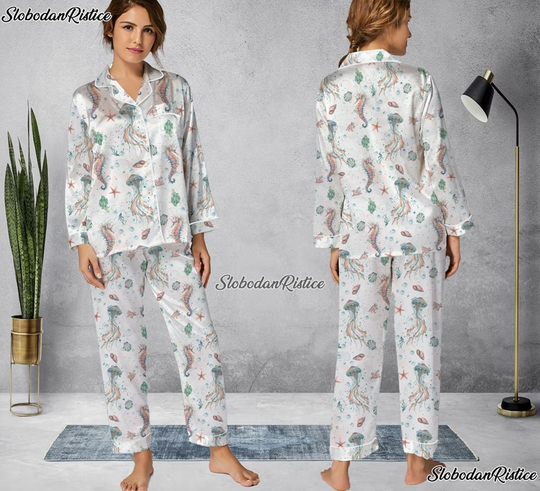 Discover Vintage Jellyfish Pajama Set, Vintage Jellyfish Pajama Set