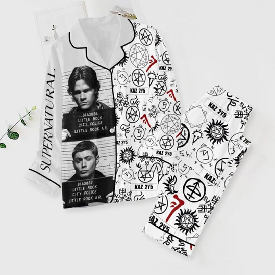 Discover Supernatural Women Pajamas, Supernatural Pajamas Set, Supernatural Pyjamas Set