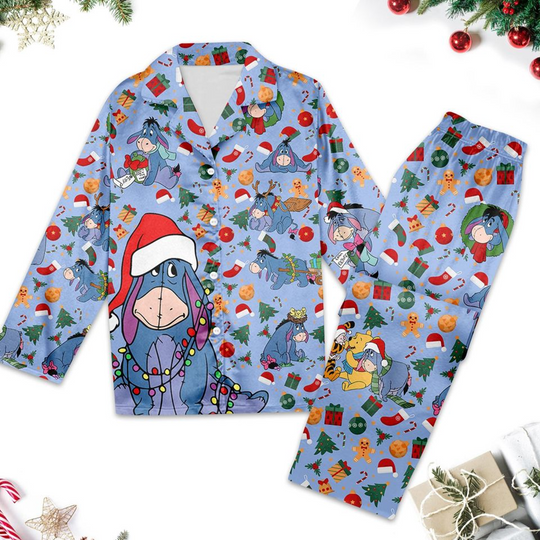 Discover Eeyore Christmas Pajamas, Eeyore Christmas Pajama Set Women Gift, Eeyore Xmas Holiday