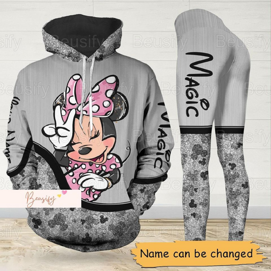 Discover Minnie Mouse Hoodie, Personalized Minnie Hoodie, Minnie Mouse Leggings