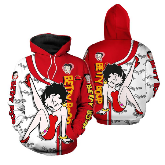 Discover Betty Boop Set of Hoodie Leggings, Betty Yoga Leggings, Cartoon Hoodie Leggings set