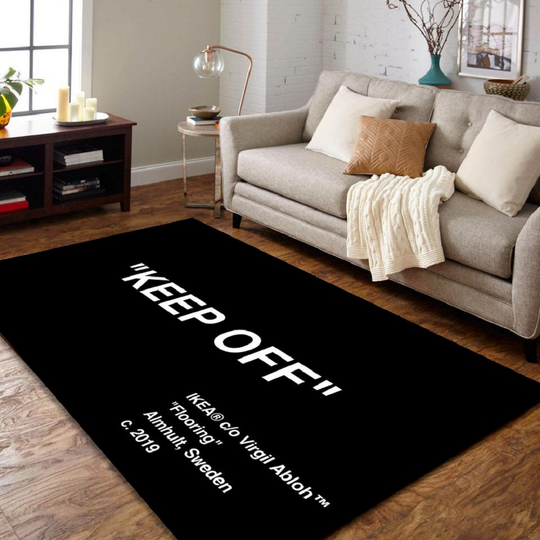 Discover Keep Off Rug, Black Keep off, Personalized Gift, Keepoff, Boy Room Decor Rug