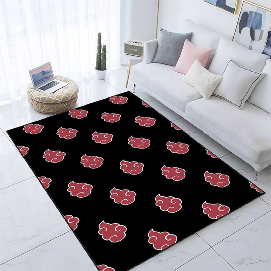 Discover Red Cloud Anime Rug, Anime Decor