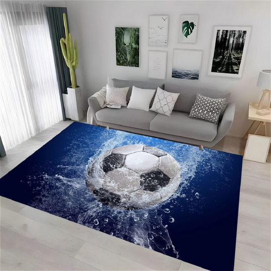 Discover Soccer Rug, Football Rug, Boys Room Rug, Birthday Gift, Cool Rug, Sport Rug
