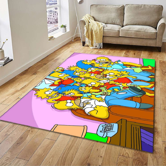 Discover The Simpsons Rug , Animation Rug, Family Rug, Popular Rug, Home Decor Rug, Modern Rug, Gift Rug, Christmas Gift