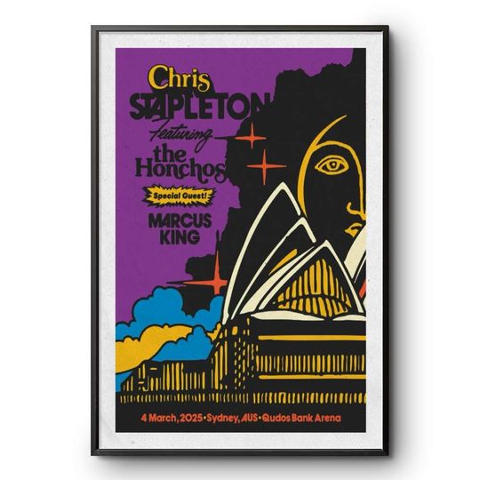 Discover Chris Stapleton March 4 2025 Sydney AUS Poster