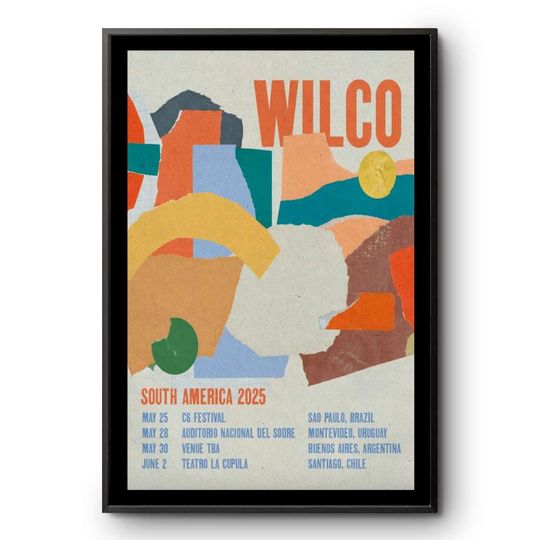 Discover Wilco South America Tour 2025 Poster