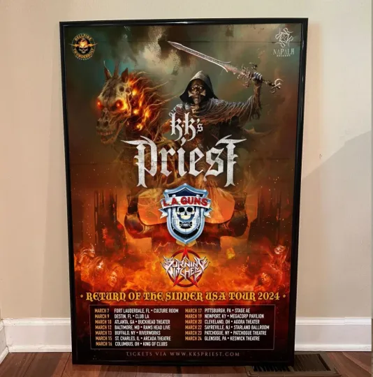 Discover KK's Priest - Tour 2024 Poster