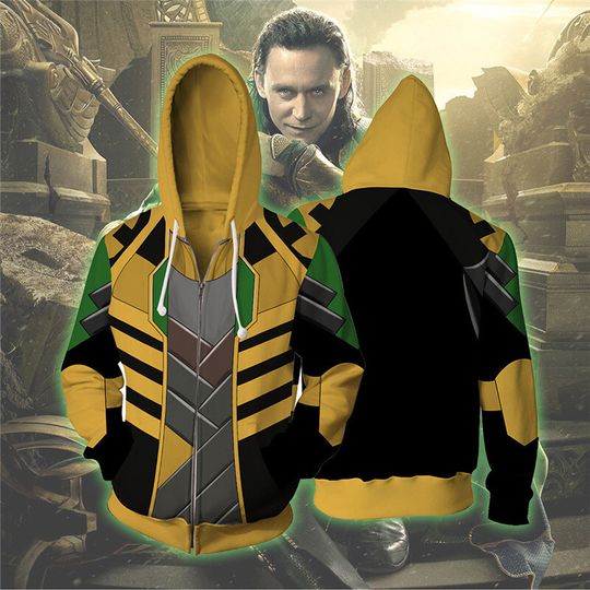 Discover Loki Hoodie, 3D Zip Hoodie