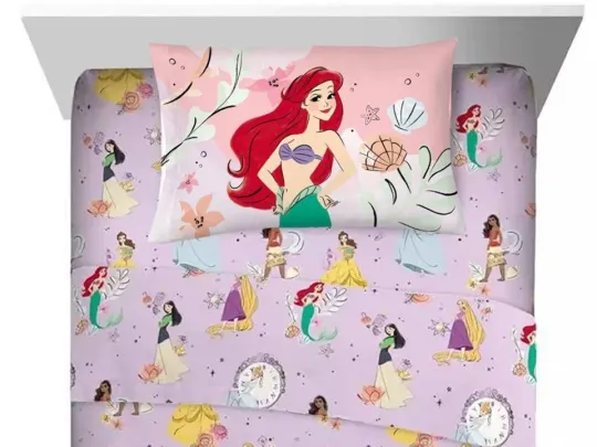 Discover Disneyyy Princess "Our Dreams Our Way" Kids Sheet Set