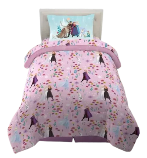 Discover Disneyyy Frozenn "Enchanted Spirits" Kids Reversible Bed Set