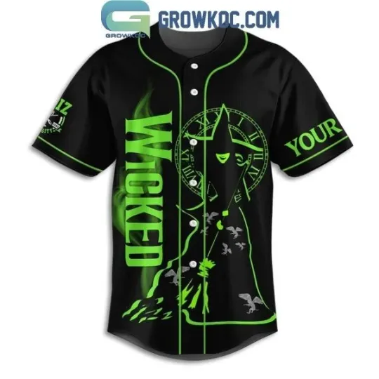 Discover Wicked Defying Gravity Personalized Baseball Jersey