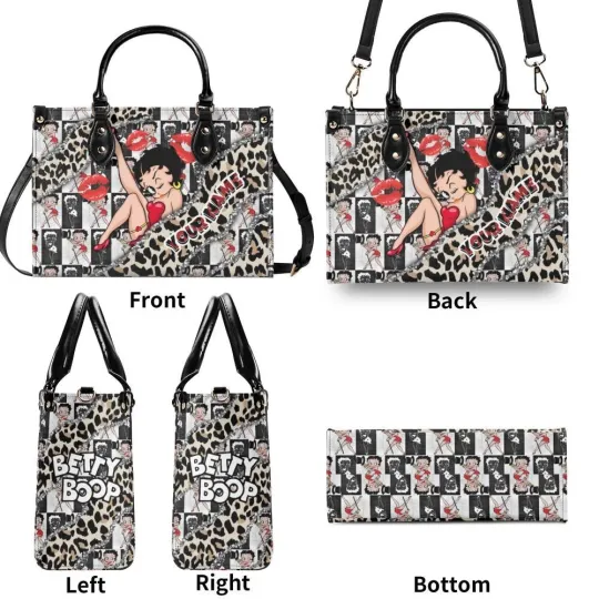 Discover Betty Boop Cartoon Leather Handbag