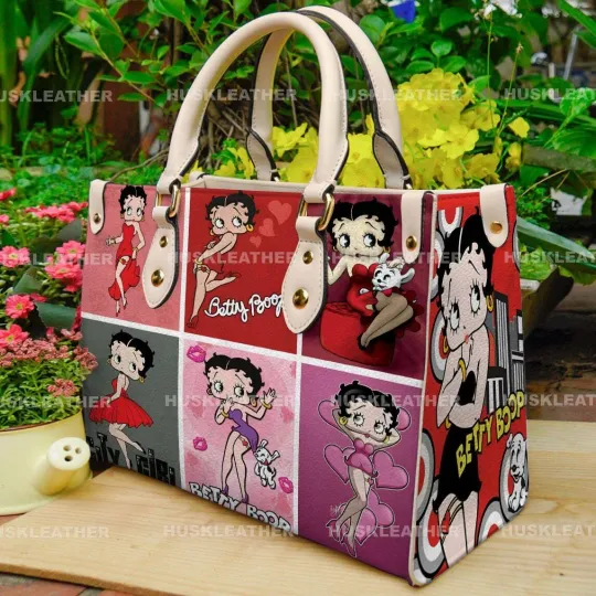 Discover Betty Boop Cartoon Women Leather Handbag, Betty Boop Lover's Handbag