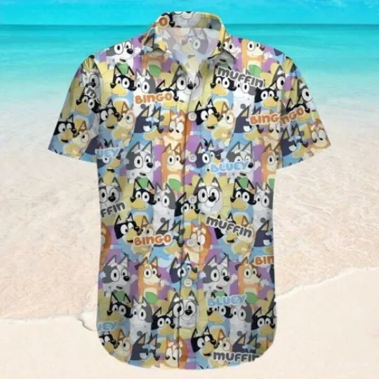 Discover BlueyDad Bingo Muffin Hawaiian Shirt