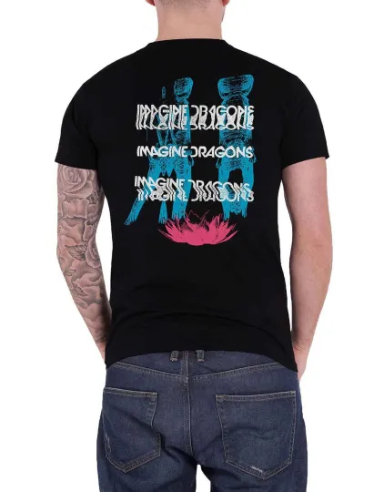 Discover Imagine Dragons T Shirt Man Glitch Band T Shirt