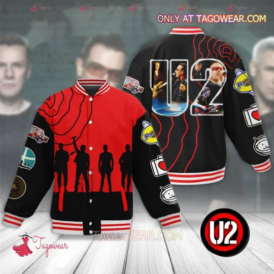 Discover U2 Music Band Baseball Jacket
