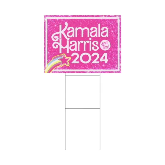 Discover Kamala Harris (and Tim!) - Yard Sign - Harris 2024 Yard Sign